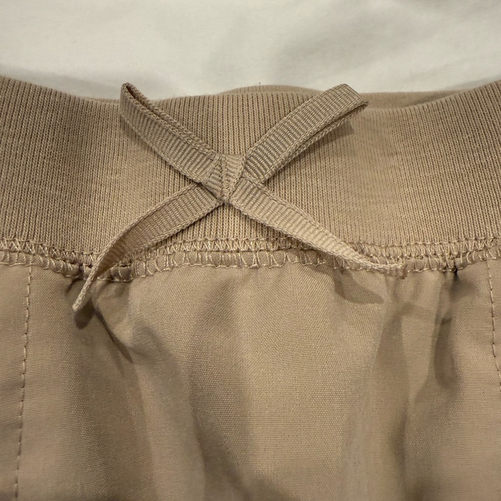 Girls Izod Knit Waistband Skort School Uniform Tan - Picture 2 of 5